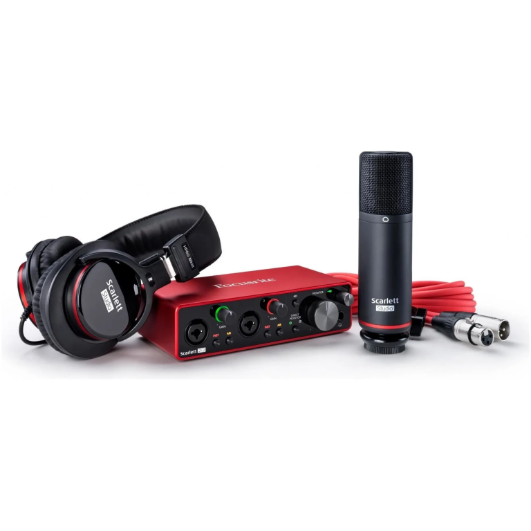 focusrite scarlett 2i2 studio pachet complet