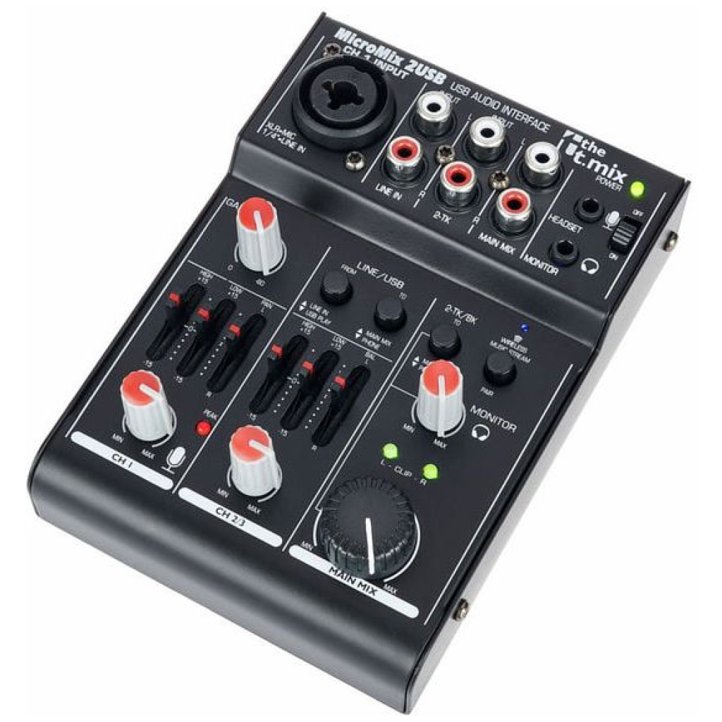mixer audio 5 canale the t.mix micromix 2 usb