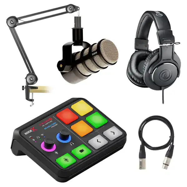 Set Podcast Rode Streamer X + Podmic