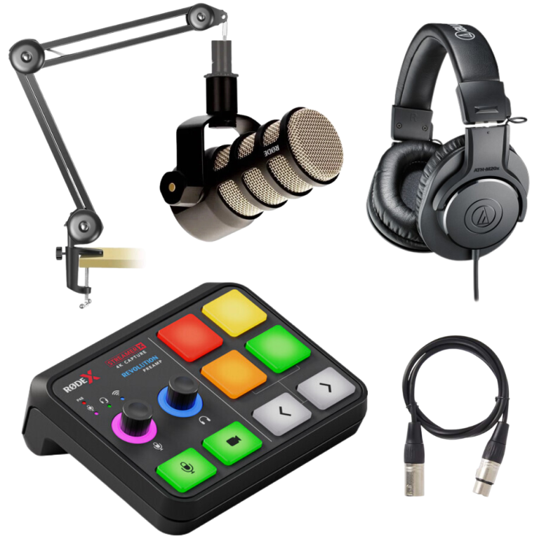 set podcast rode streamer x + podmic