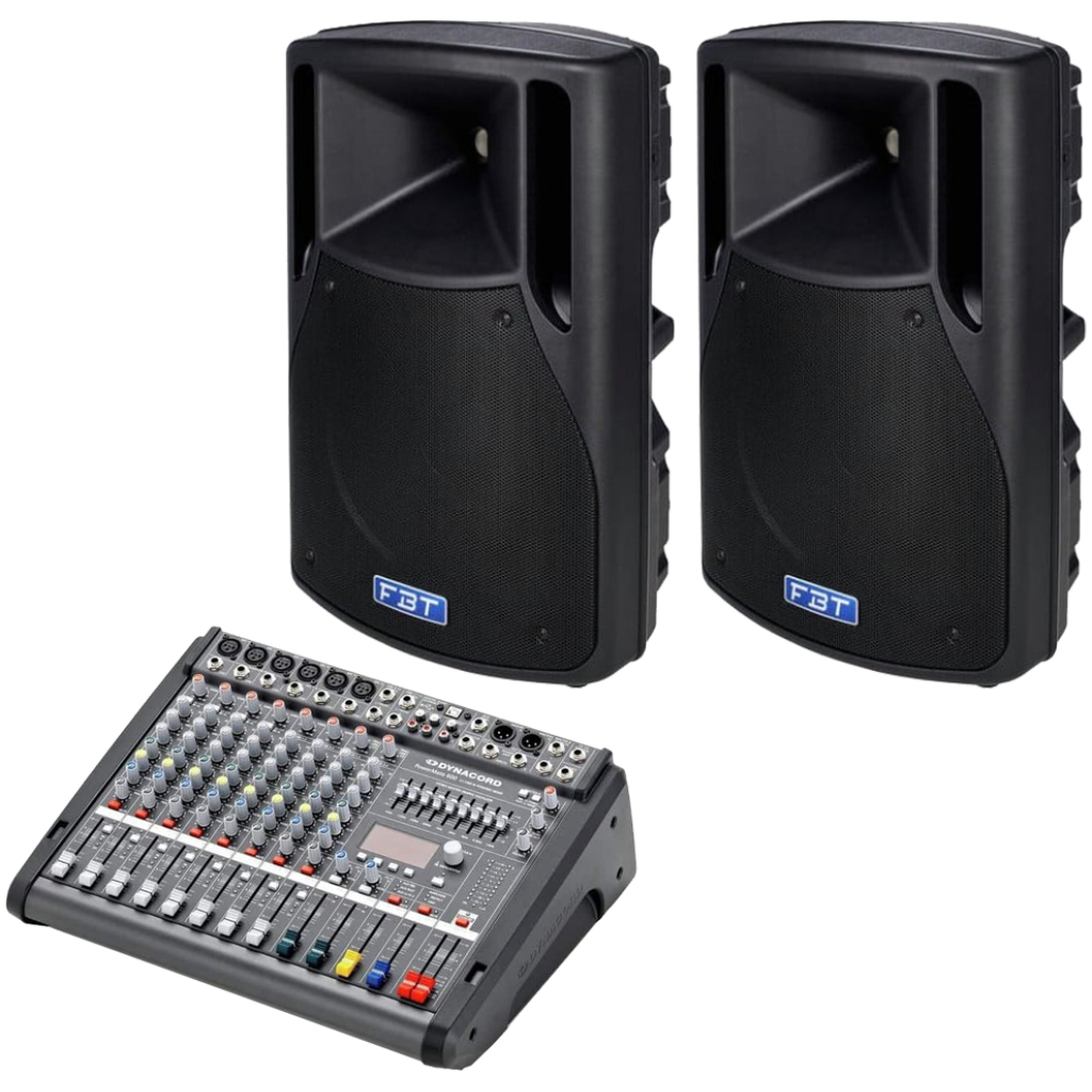 sistem audio profesional fbt himaxx 60 + dynacord powermate 600 3