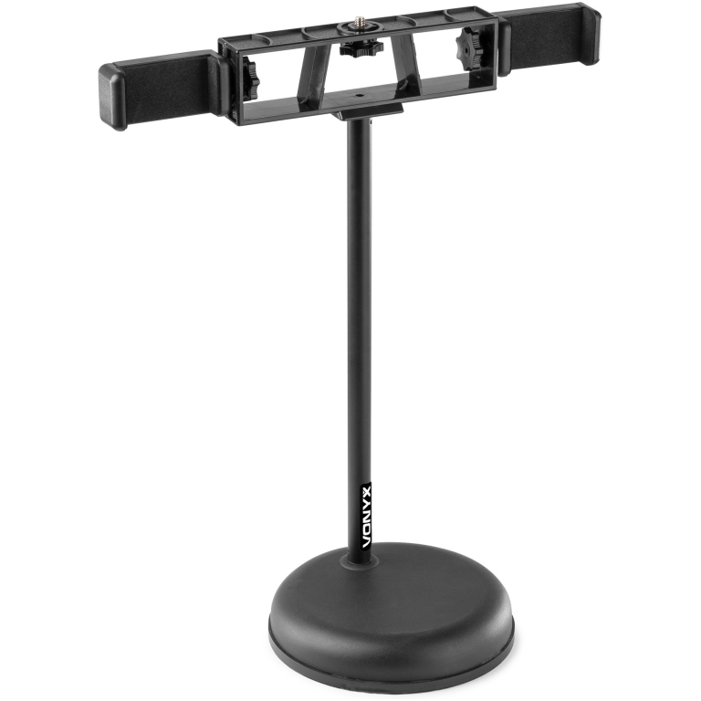 stativ birou cu inel led, suporti telefoane si microfon vonyx rl20