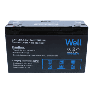 Acumulator plumb acid 6V 12AH WELL, terminal T1