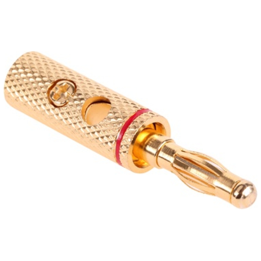 Conector Banana 4mm Gold L-Audio WTY0203