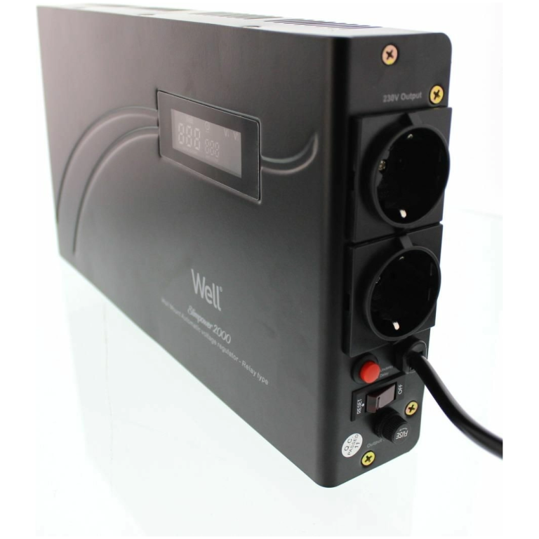 Stabilizator tensiune WELL Slimpower 2000_01