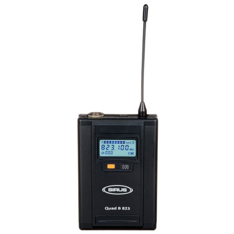 Transmitator Wireless de buzunar Sirus Quad B 823 vedere fata