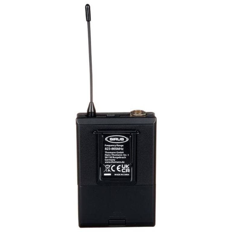 Transmitator Wireless de buzunar Sirus Quad B 823 vedere spate