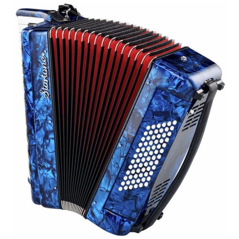 Acordeon 72 basi albastru Startone Piano Accordion 72 Blue MKII_01