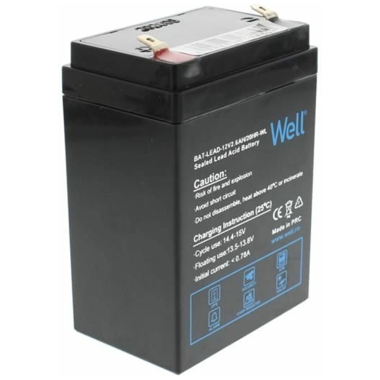 Acumulator plumb acid 12V 2.6AH, terminal F1, Well_03