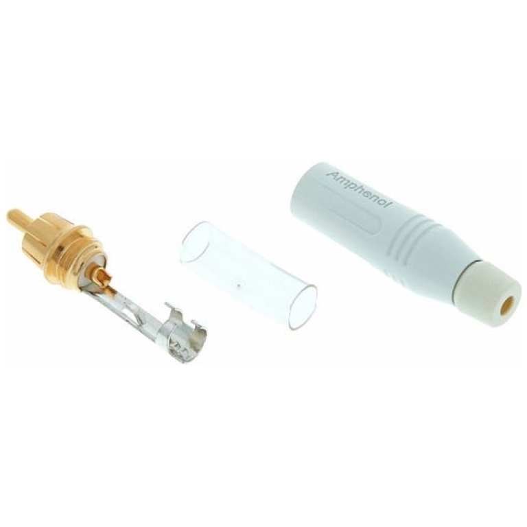 Conector RCA Tata Alb Amphenol ACPR-WHT_02