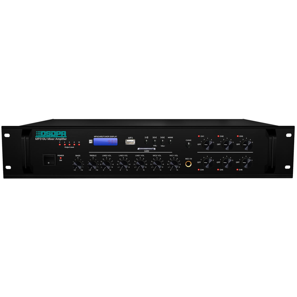 Amplificator audio 120W cu mixer DSPPA MP310U