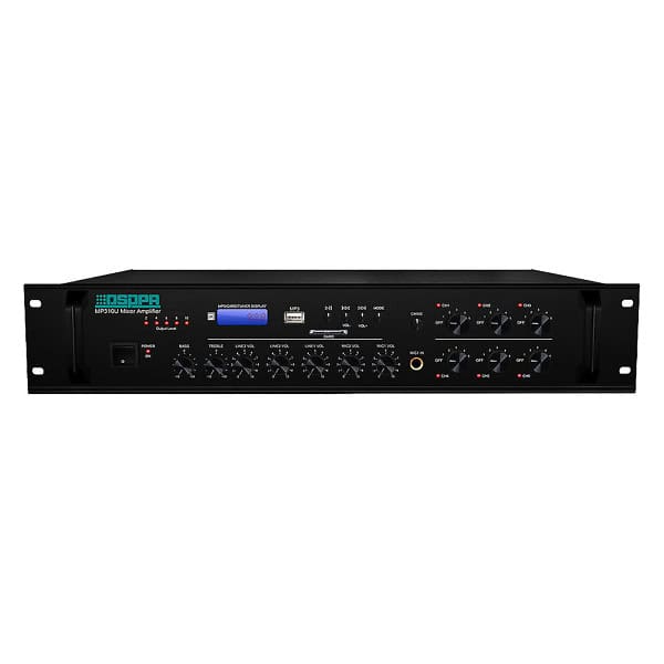 Amplificator audio 120W cu mixer DSPPA MP310U, 6 zone, USB, SD, Tuner, Bluetooth