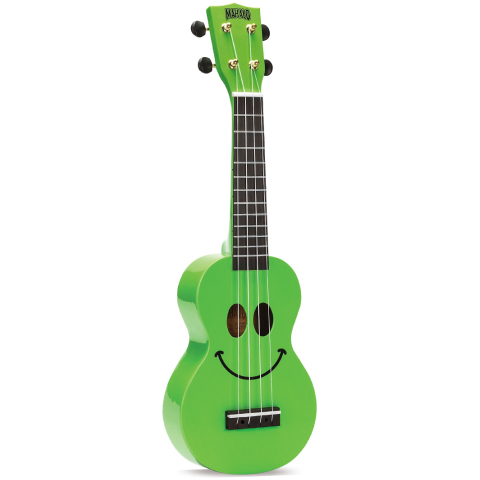 Mahalo Smiley Ukulele Green