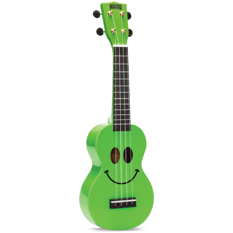 Mahalo Smiley Ukulele Green