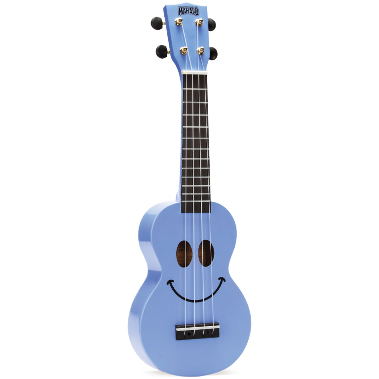Mahalo Smiley Ukulele Light Blue