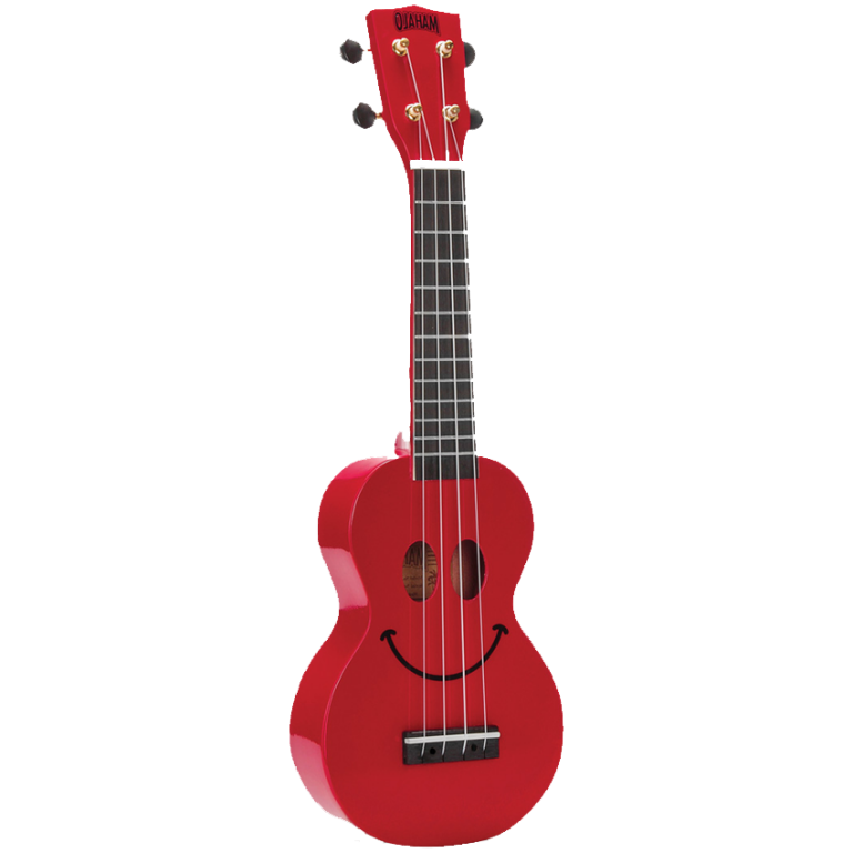 Mahalo Smiley Ukulele Red