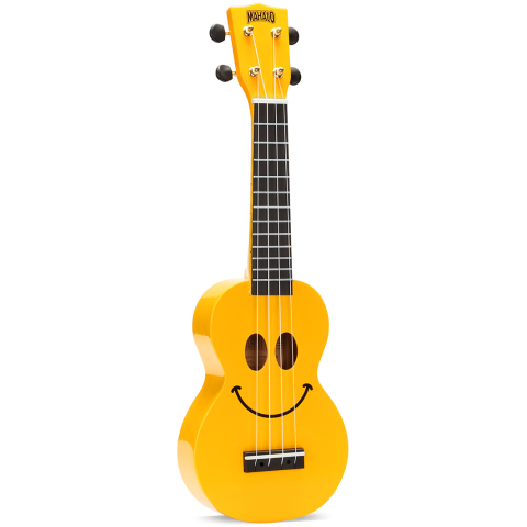 Mahalo Smiley Ukulele Yellow
