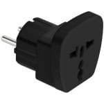 Adaptor stecher UK USA universal negru ZLA0566A