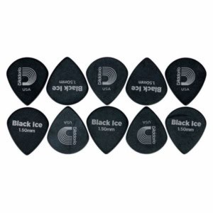Set pene chitarra 1.5 Daddario 3DBK7-10 Bk Ice Picks Ex Heavy