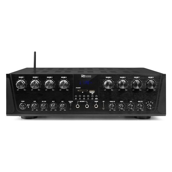 Amplificator 8 zone Power Dynamics PV280BT, Bluetooth, USB, SD, FM
