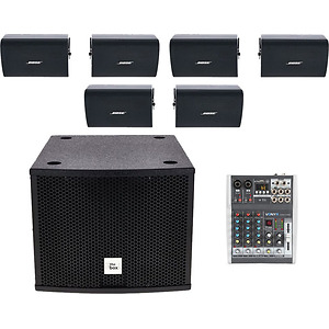 Sistem audio ambiental 6.1, Subwoofer activ + 6 Bose FS2SE, Bluetooth, USB