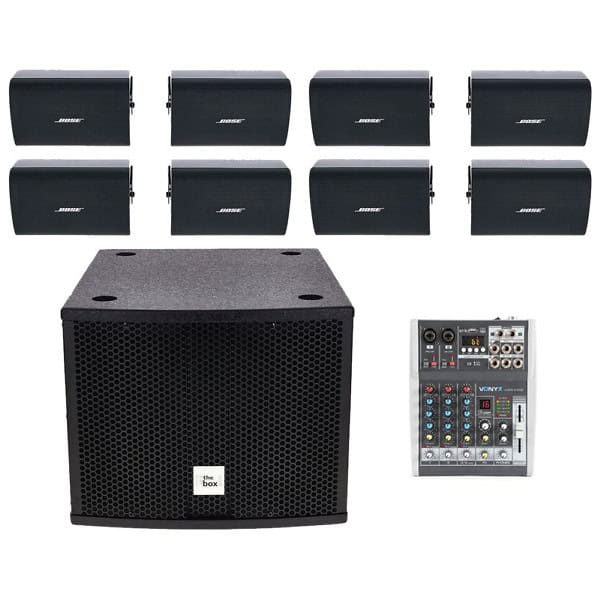 Sistem audio cu subwoofer activ + 8 boxe Bose FS2SE, Bluetooth, USB
