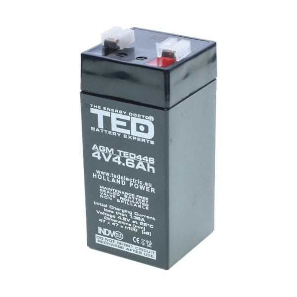 Acumulator plumb acid 4V 4.6Ah TED