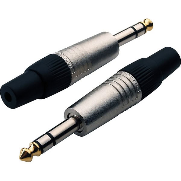 Conector Jack stereo 6.3mm ROCKCABLE RCL10003M