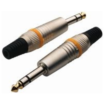 Conector Jack stereo 6.3mm ROCKCABLE RCL10003M