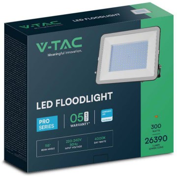 Proiector Led 300W exterior V-TAC, CIP Samsung, alb rece, negru_01