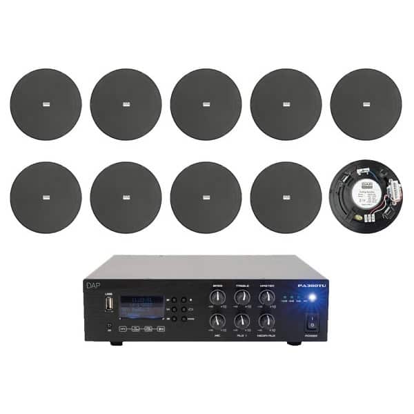 Sistem audio Ceiling Speakers 10 Negru, USB, Bluetooth