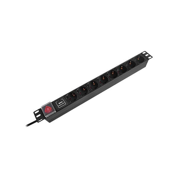 Alimentator Rack 8 prize PDU Rack 19 inch, 16A EMTEX