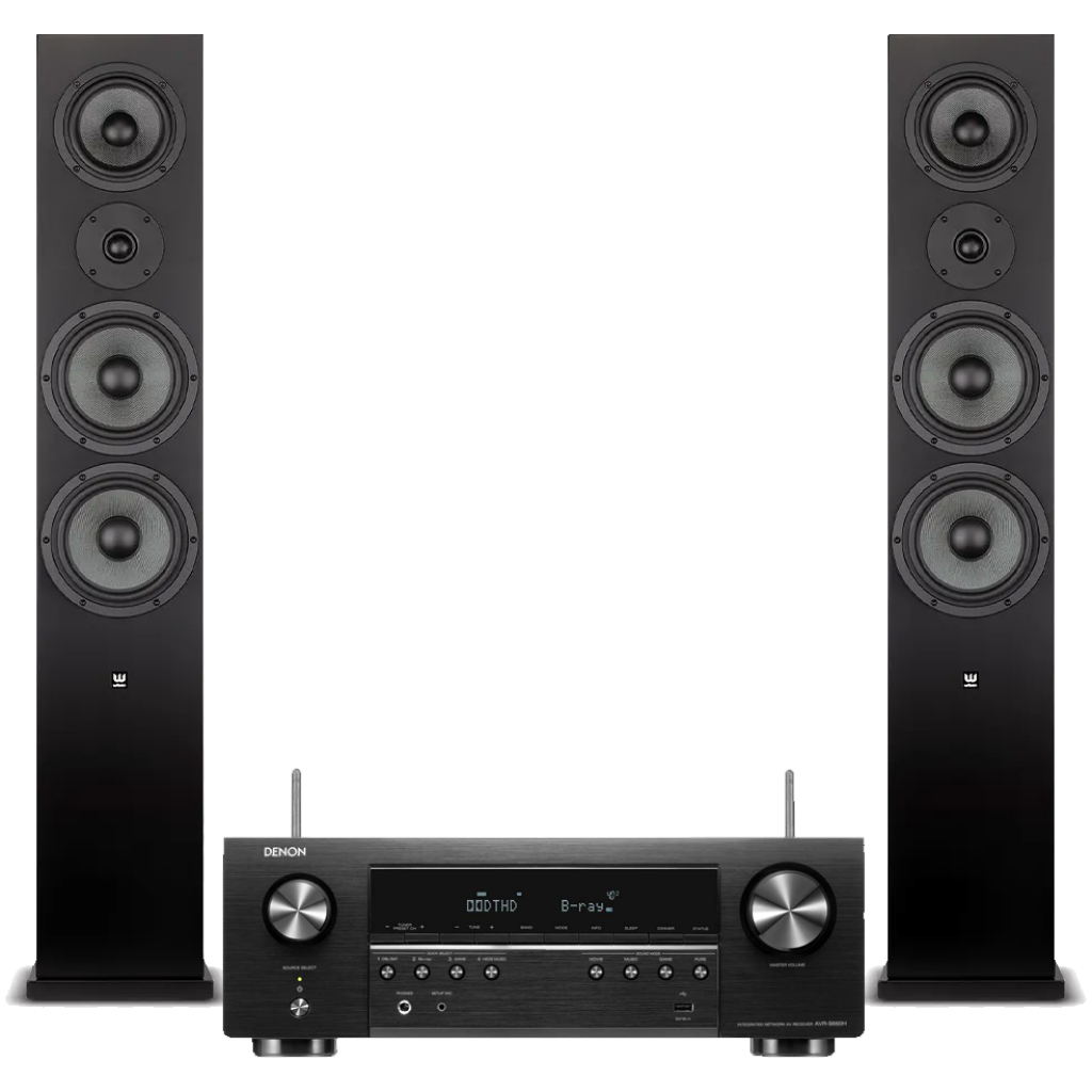 Sistem audio stereo Receiver Denon AVR-S660H + Wilson Seven Black