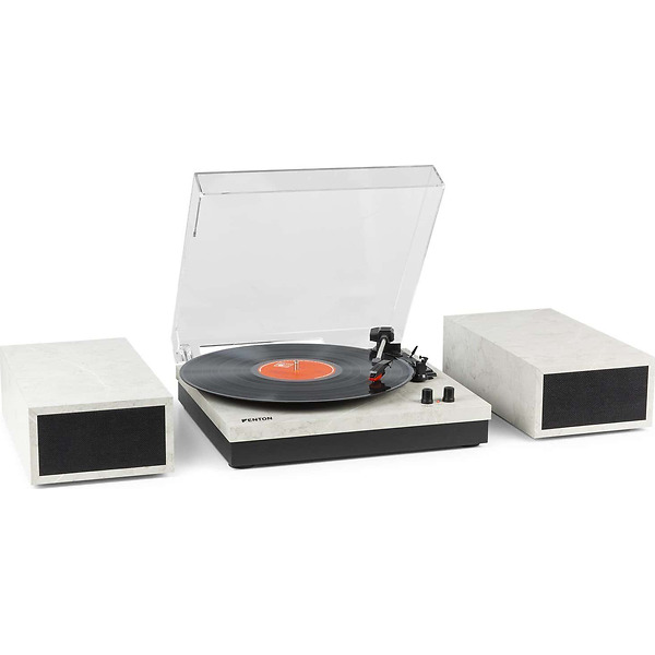 Pick-up cu boxe Fenton RP165M, 2x50W, Bluetooth, alb