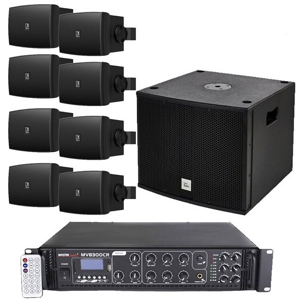 Sistem Sonorizare Restaurant Audac WX502MK2 + Subwoofer, Bluetooth, USB