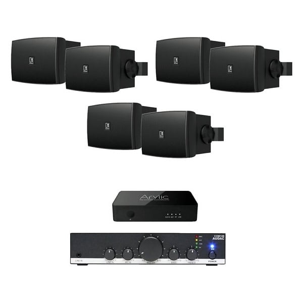 Sistem audio ambiental Audac WX302MK2 B, WI-FI, Bluetooth, radio internet