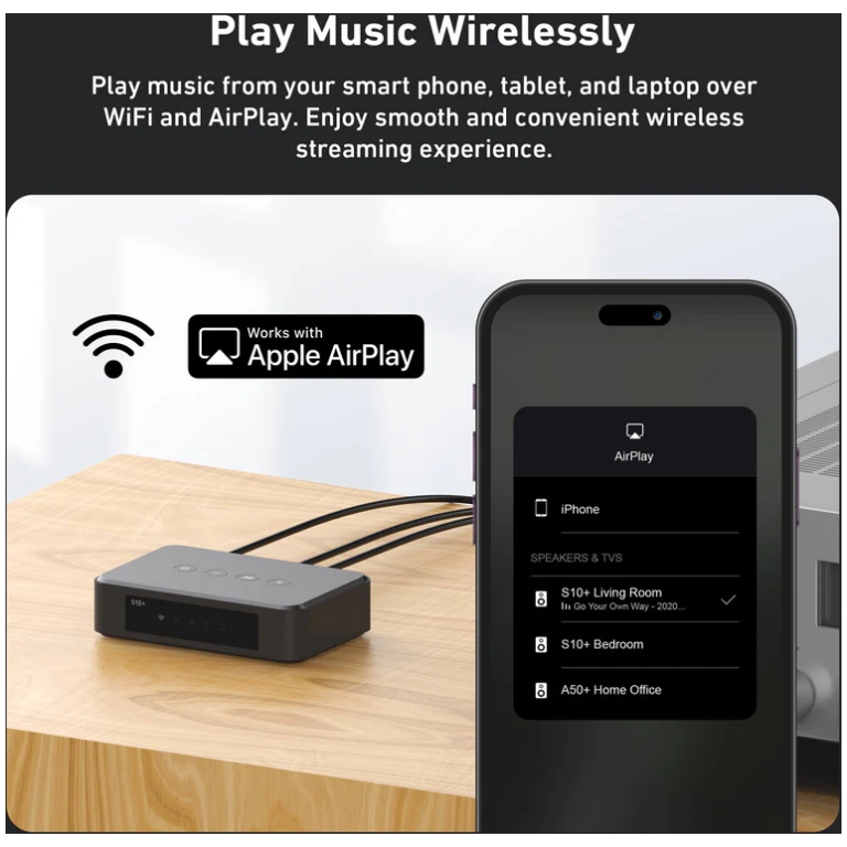 Streamer audio Arylic S10+ LAN, Wi-Fi, Bluetooth 5.0, Multiroom_01