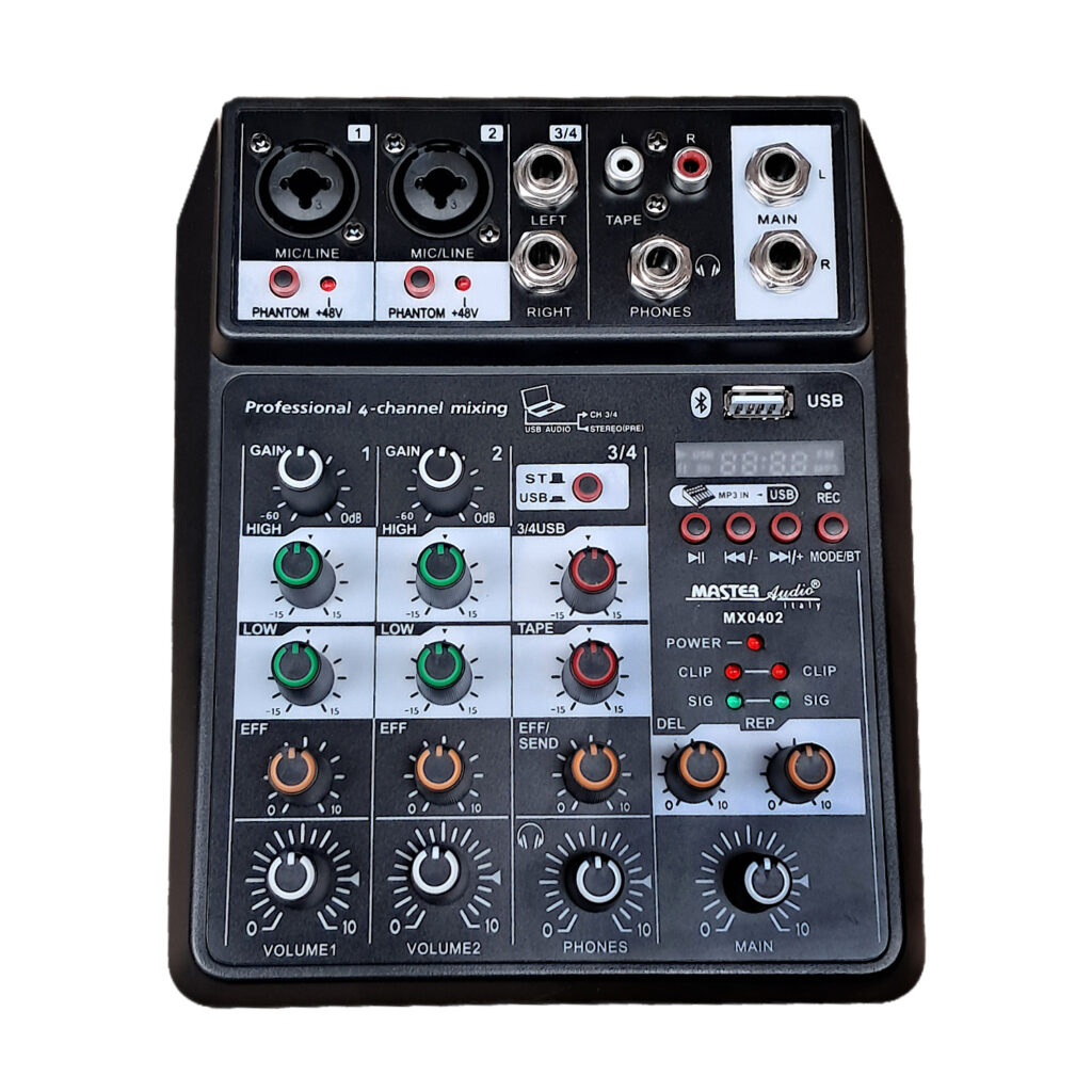 Mixer audio Bluetooth USB player Master Audio MX0402