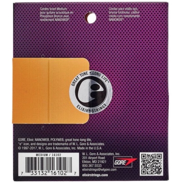 Corzi Chitara Acustica Elixir 16102 Nanoweb Medium Phosphor - imagine 2