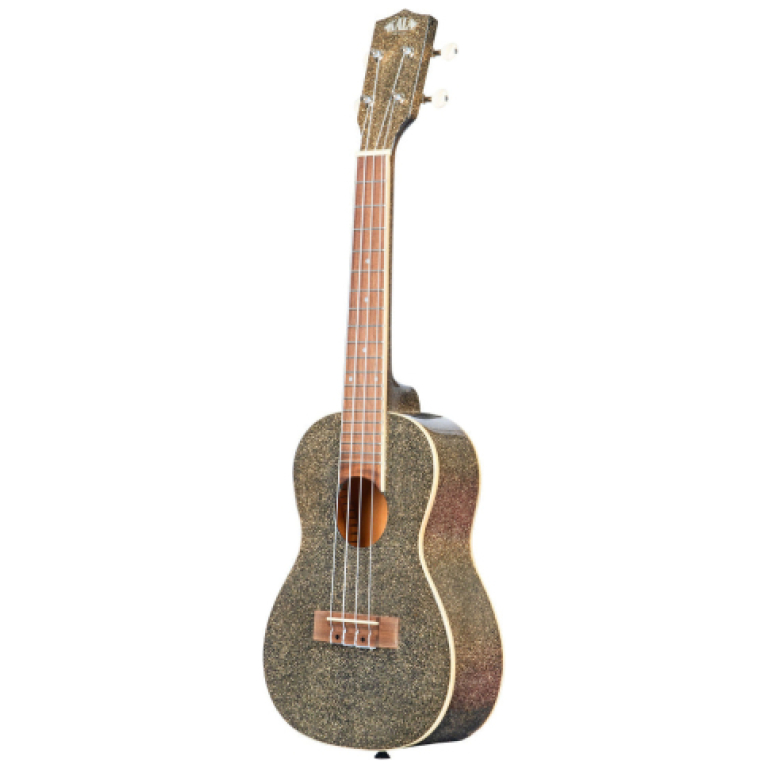 Ukulele Concert Kala Sparkle Stardust Gold_01