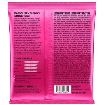 Set 5 corzi bas electric Ernie Ball 2824 Super Slinky - imagine 2