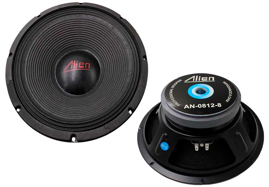 Difuzor auto Alien pentru sistem audio de înaltă calitate, woofer și tweeter pentru sunet clar și puternic, perfect pentru mașini.