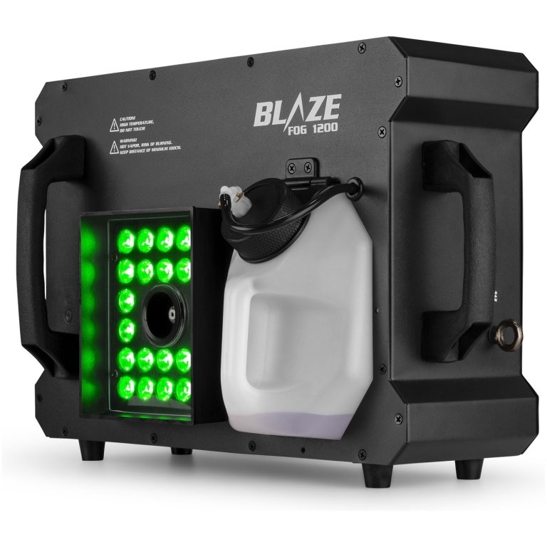Dispozitiv de dezinfectare cu lampă cu lumină ultravioletă UV-C Blaze FOG 1200, echipat cu rezervor pentru soluție dezinfectant, destinat sterilizării eficiente a spațiilor și suprafețelor.