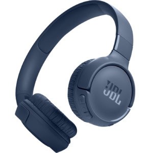 Căști wireless JBL albastre cu anulare a sunetului și microfon pentru telefonie clară, ideale pentru activități sportive și relaxare.