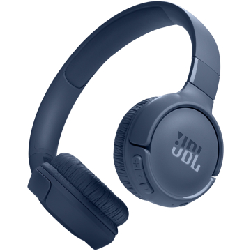 Casti audio wireless on-ear JBL Tune 525BT, JBL Pure Bass Sound, Bluetooth 5.3, Conexiune multi-point, Asistent vocal, Blue