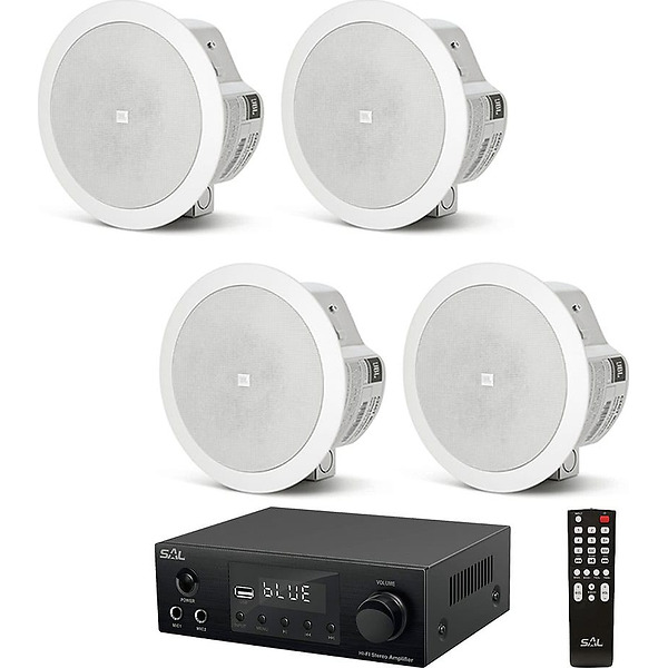 Sistem 4 boxe incastrate jbl control 24, Bluetooth, FM, USB