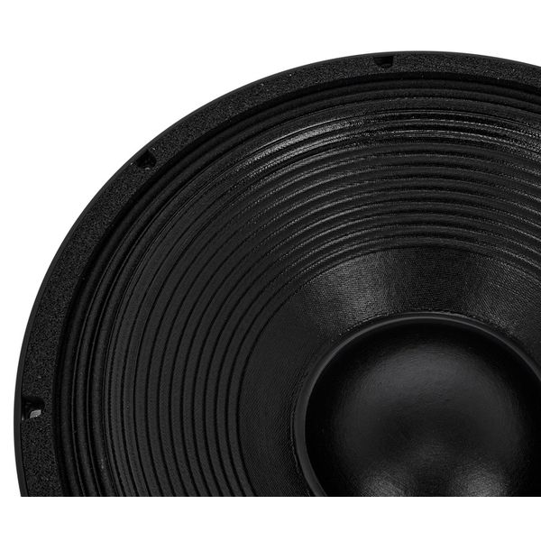 Difuzor audio de înaltă calitate din plastic negru pentru sisteme audio profesionale.