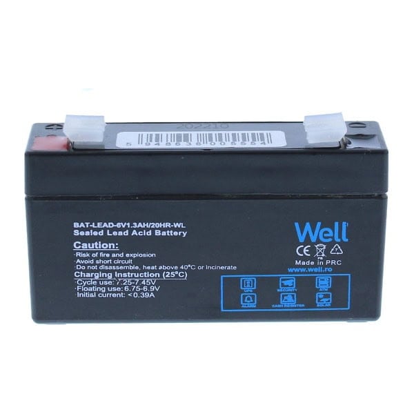 Acumulator plumb acid 6V 1.3AH, Well