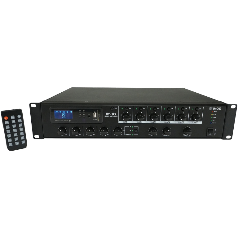 Amplificator adresare publica IPA-480, Bluetooth, USB, FM_01