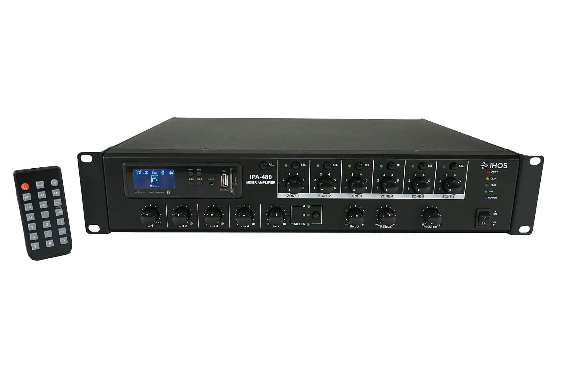 Amplificator adresare publica IPA-480, Bluetooth, USB, FM_01